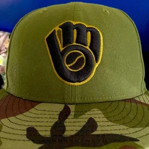 Vetrans day hat-Milwaukee Brewers- size 6.8cm(7 1/8)